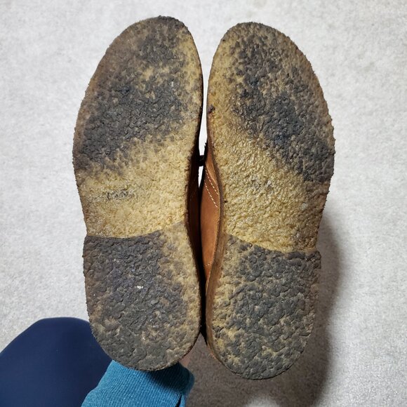 J. CREW 1990 MacAlister Chukka Desert Boots Smooth Leather Brown Unisex M7.5 W9 - Picture 7 of 10